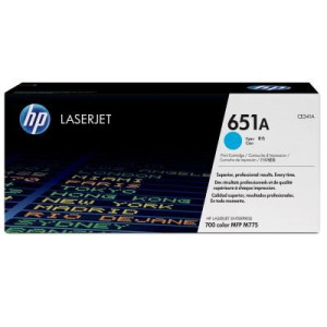 Toner HP 651A CE341A cyan