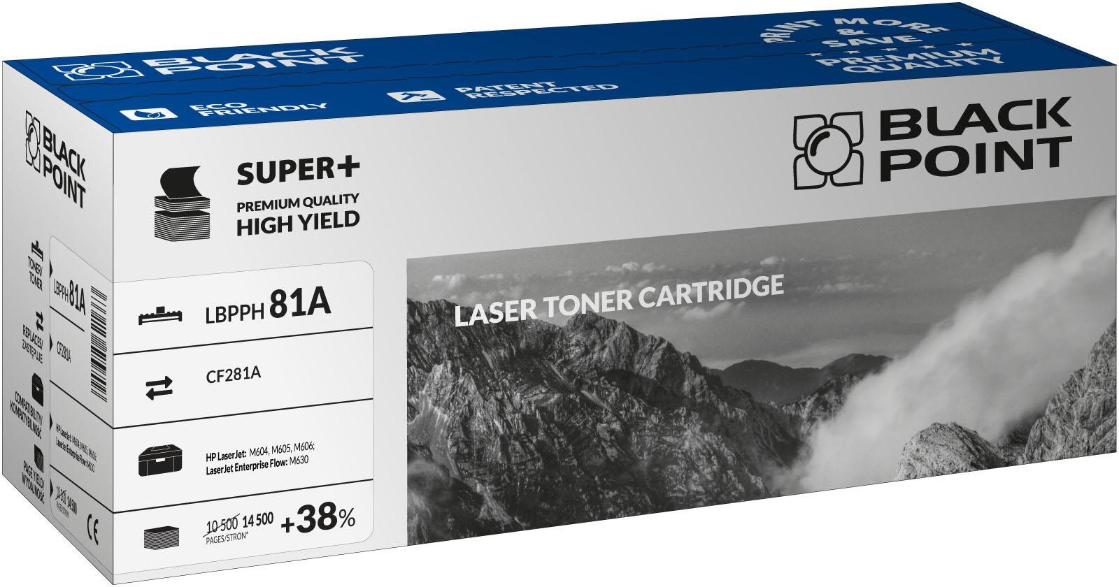 Toner zamienny Black Point LBPPH81A dla HP CF281A czarny na 14500 stron Toner zamienny Black Point LBPPH81A dla HP CF281A czarny na 14500 stron