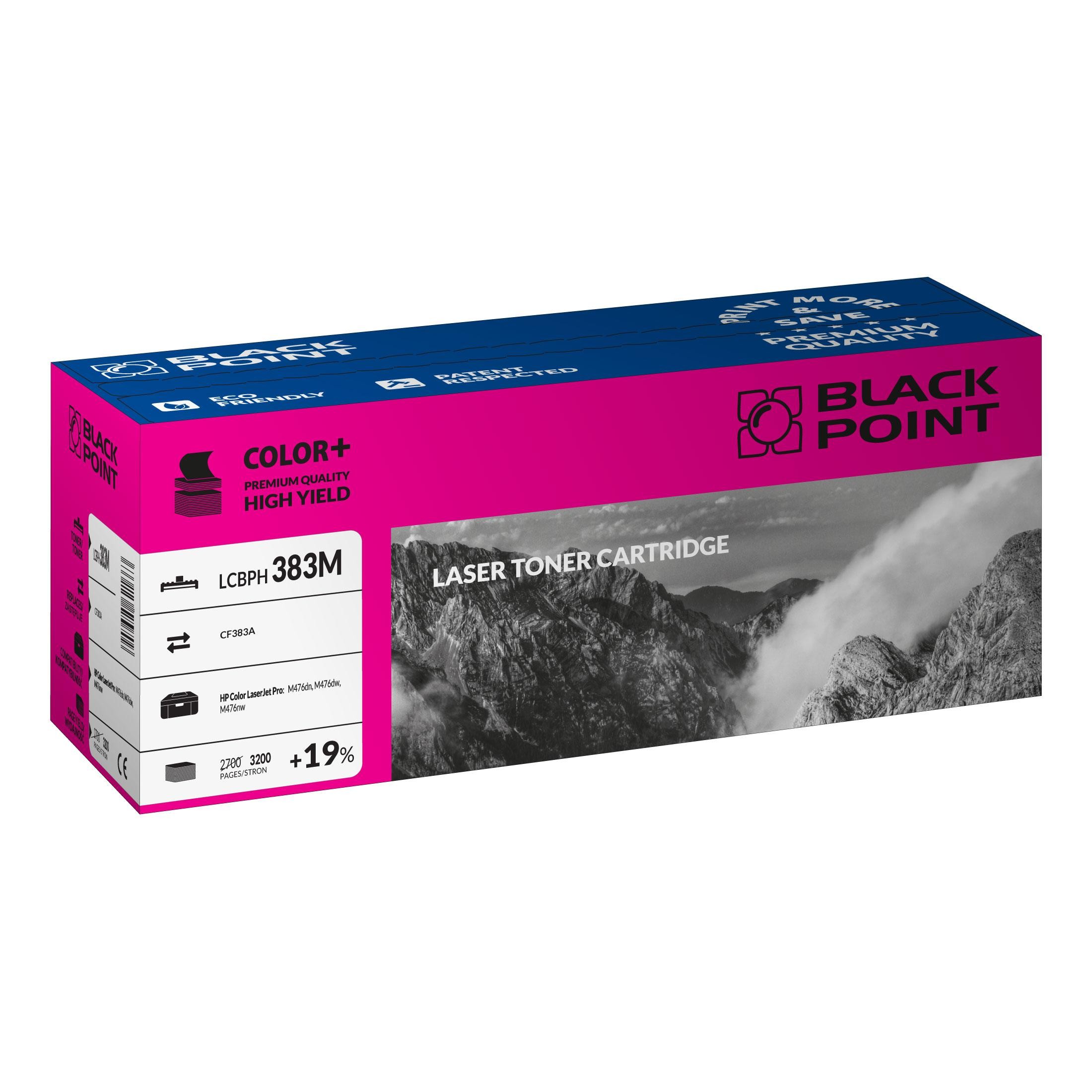 Toner zamienny Black Point LCBPH383M dla HP CF383A magenta na 3200 stron Toner zamienny Black Point LCBPH383M dla HP CF383A magenta na 3200 stron