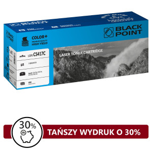 Toner zamienny Black Point dla LCBPLCS417C Lexmark 71B2HC0 Cyan na 3900 stron