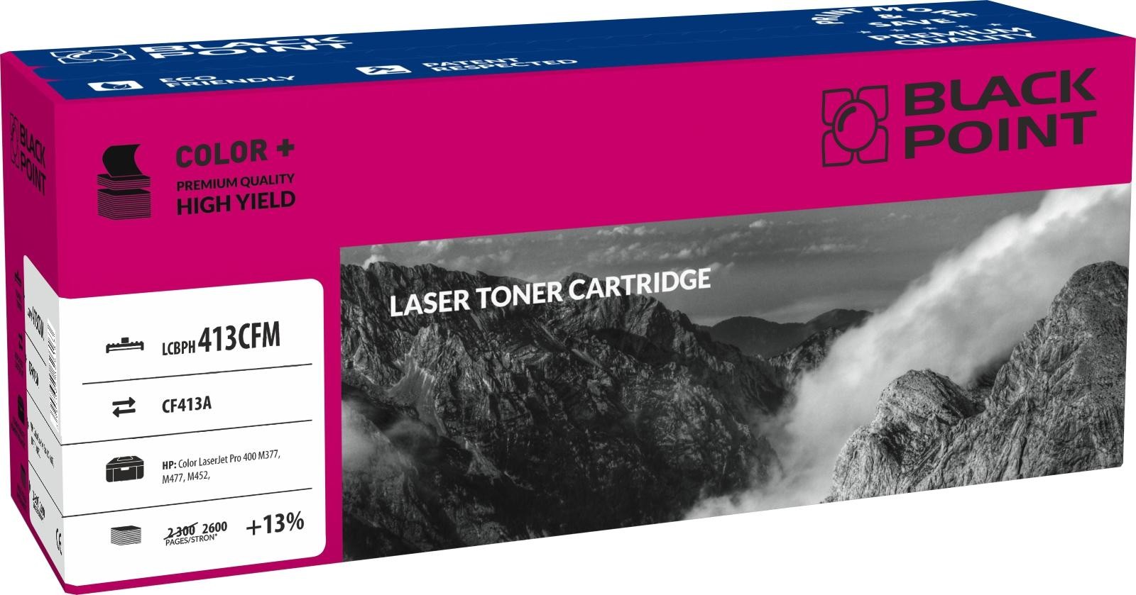 Toner zamienny Black Point LCBPH413ACFM dla HP CF413A magenta na 2600 stron