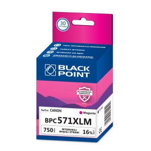 BLACK POINT BPC571XLM zamiennik CLI-571MXL (magenta)