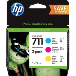 HP 711 (P2V32A) black+color