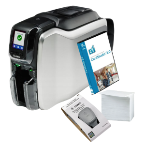 Drukarka kart Zebra ZC300 jednostronna, USB, Ethernet, zestaw Quikcard (ZC31-000CQ00EM00)