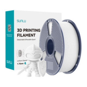 Filament Sunlu PLA+ White,...