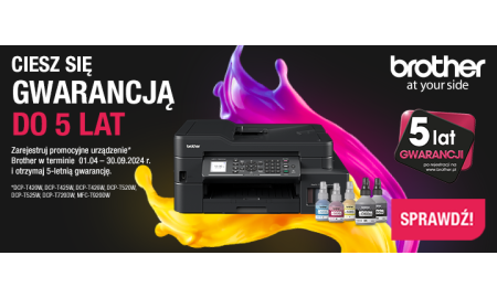 5 letnia gwarancja do urządzeń Brother - 2024