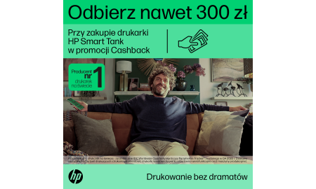 Odbierz nawet 300 zł - HP Smart Tank
