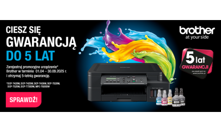 5 letnia gwarancja do urządzeń Brother - 2025
