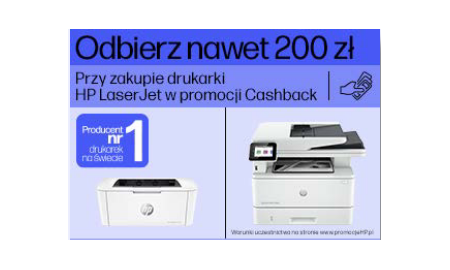 Odbierz nawet 200 zł - HP LaserJet