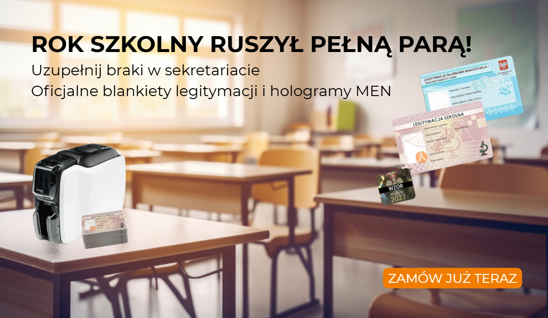 Rok szkolny ruszył pełną parą! Zamów oficjalne blankiety legitymacji i hologramy MEN.
