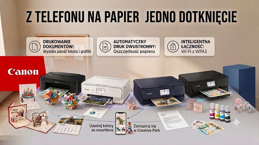 Canon - Z telefonu na papier jedno dotknięcie
